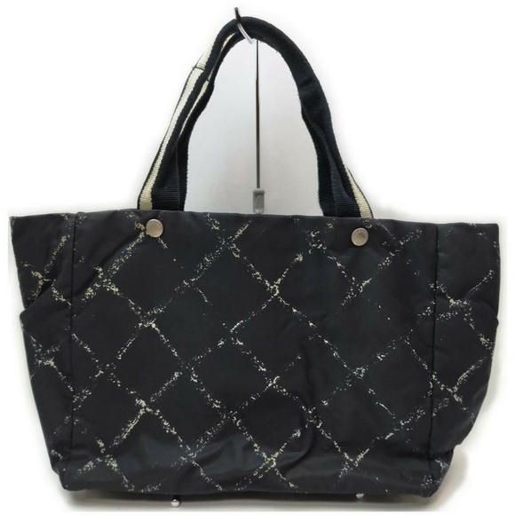 Chanel Black Travel Line Nylon Tote - Picture 1 of 9